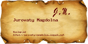 Jurovaty Magdolna névjegykártya